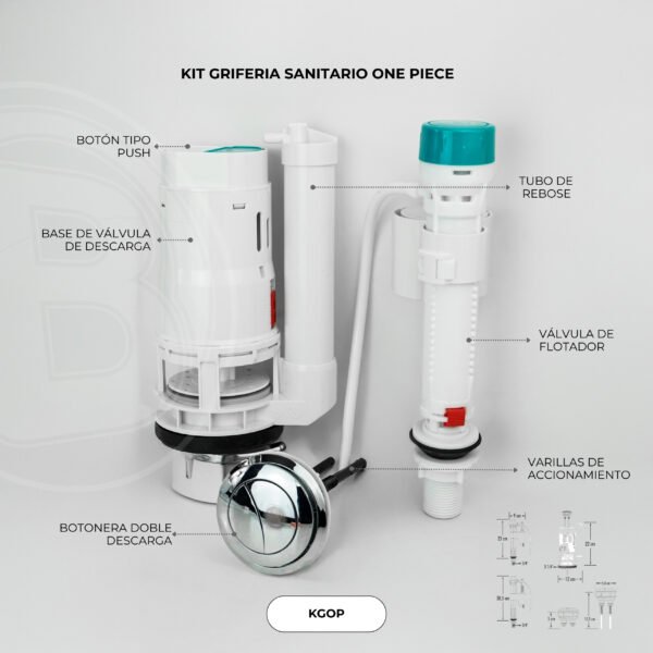 KIT GRIFERIA SANITARIO ONE PIECE