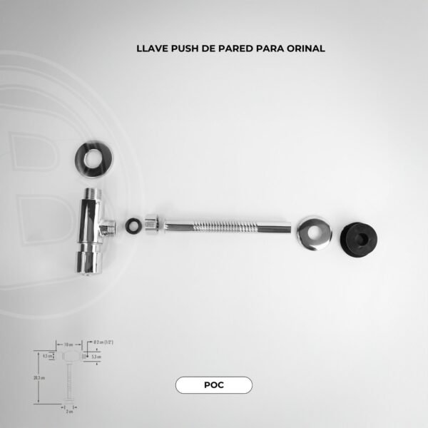 Llave Orinal de Push