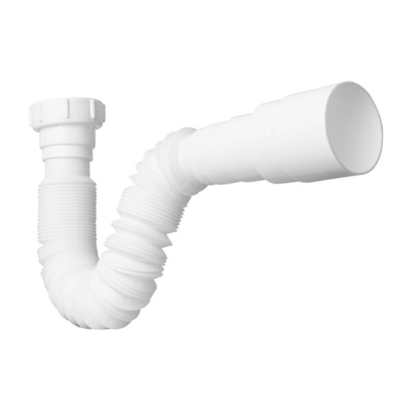 SIFON FLEXIBLE SENCILLO NACIONAL BLANCO