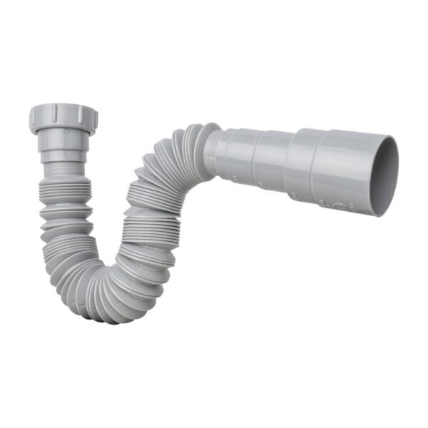 SFSN-08_3 Sifon Flexible Sencillo Nacional Gris