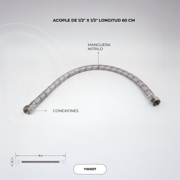 Acople para Calentador Cuerpo en Aluminio Rosca en Bronce 60