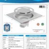 YW018-ft Rejilla para Piso en Acero Inoxidable 10cm x 10cm x 4.5cm D-3