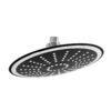 Regadera de 8" Redonda Negra/cromado