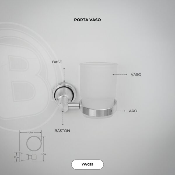 Porta Vaso Base Aluminio Base Redonda