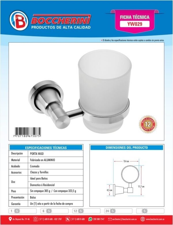 Porta Vaso Base Aluminio Base Redonda