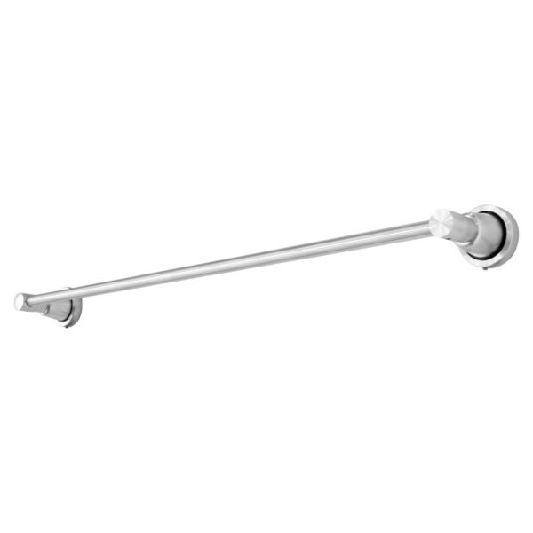 Toallero Barra Sencilla en Aluminio Base Redonda