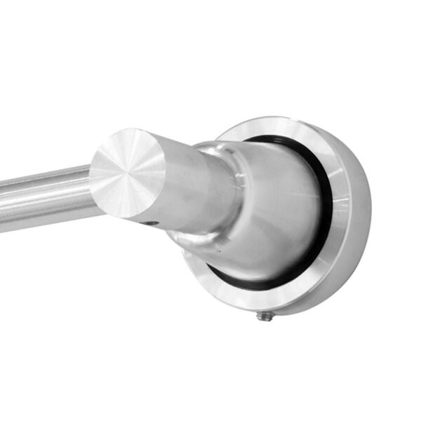 Toallero Barra Sencilla en Aluminio Base Redonda