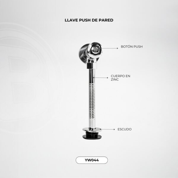 Llave de Push para Orinal Ref. Yw044