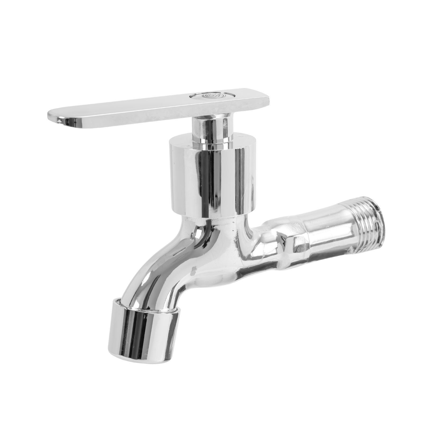 Llave de lavadero cromada tipo palanca