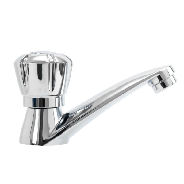 Llave Lavamanos Cromada Manija Tipo Pomo Ref. Yw049