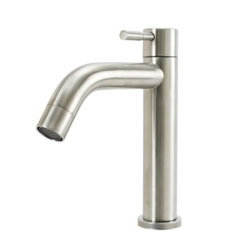 YW050_2 Llave Sencilla Lavamanos en Acero Inoxidable # 304 6