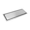 REJILLA PISO RECTANGULAR EN ACERO INOXIDALBE 30x11cm PARA BANO