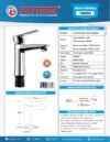 YW063-ft MEZCLADOR MONOCONTROL LAVAMANOS EN ABS CROMADO
