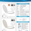 Asiento Sanitario Redondo de Caida Lenta Blanco