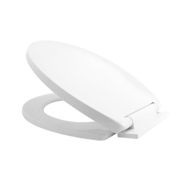 Asiento Sanitario Redondo de Caida Lenta Blanco