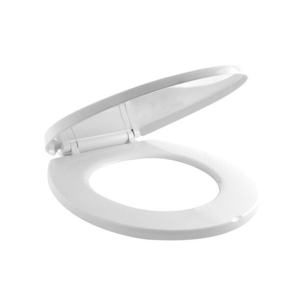 Asiento Sanitario Redondo de Caida Lenta Blanco
