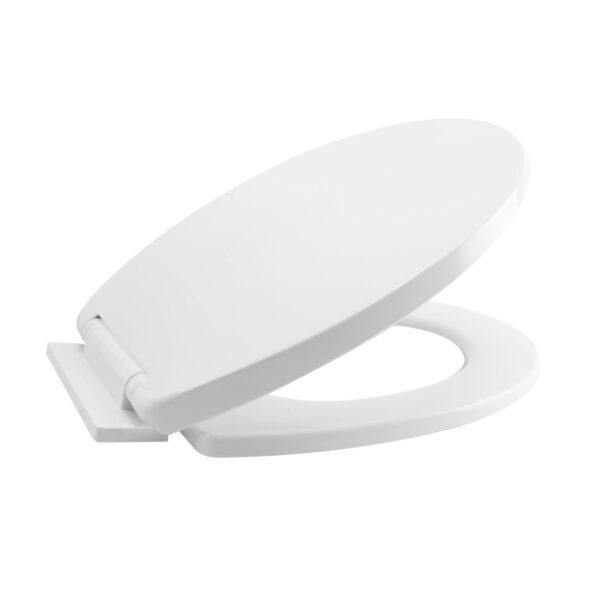 Asiento Sanitario Redondo de Caida Lenta Blanco