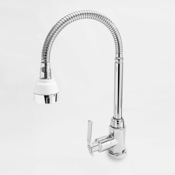 LLAVE SENCILLA  LAVAPLATOS MESON  CON ECONOMIZADOR CUERPO EN ABS MANIJA TIPO PALANCA