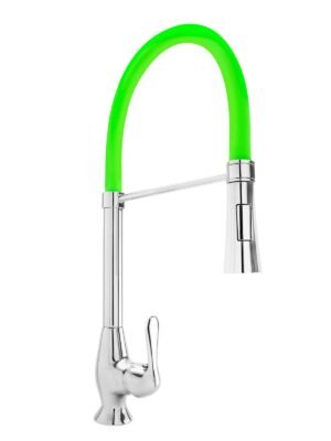 YW115-05_1-1.jpg Mezclador Lavaplatos Extraible en Acero Inoxidable # 304 Incluye Mangueras Cromado