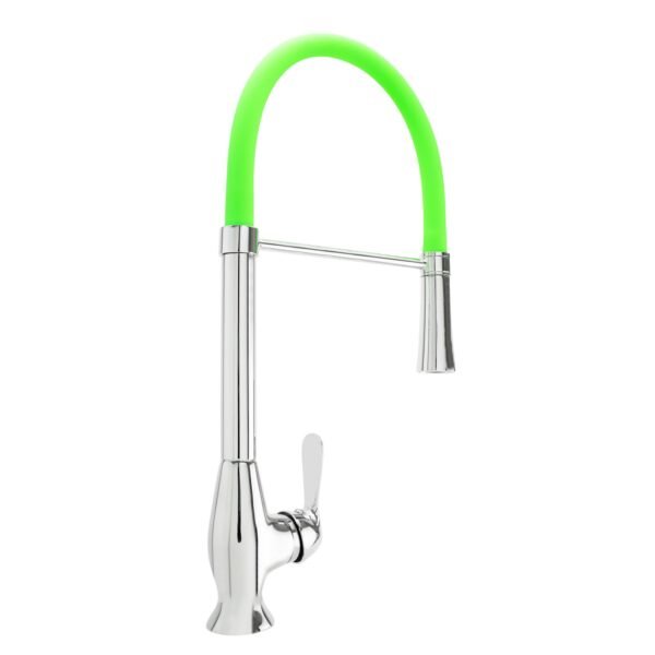 Mezclador Lavaplatos en Bronce Cuello Escualizable Color Verde