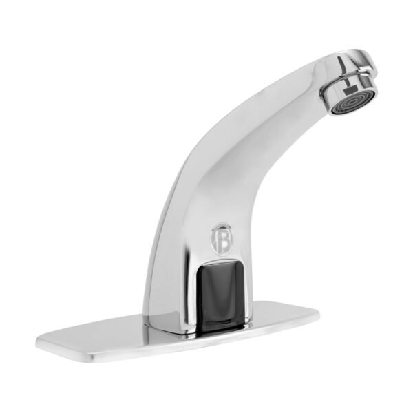 Llave Lavamanos de Sensor en Zinc Cuello Semicurvo Cromada