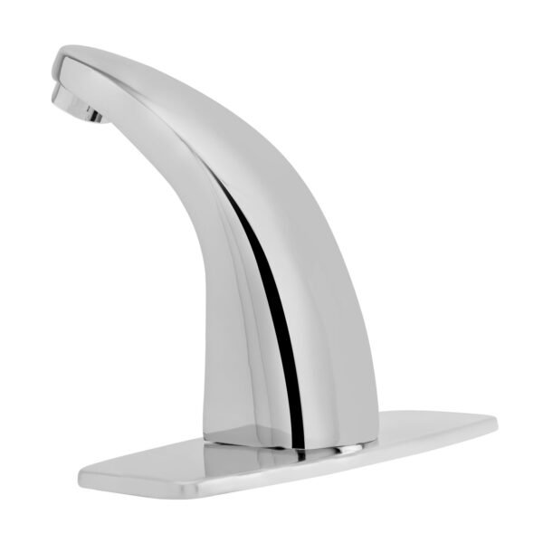 Llave Lavamanos de Sensor en Zinc Cuello Semicurvo Cromada