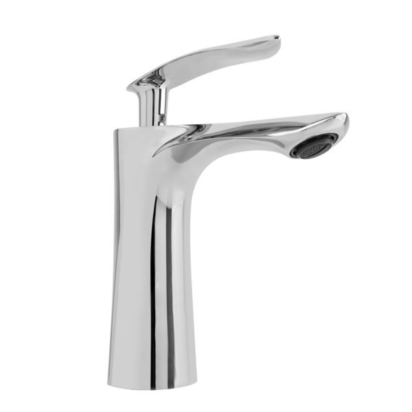 Mezclador Lavamanos en Zinc con Tuerca de Ajuste en Acero Inox. Cromado