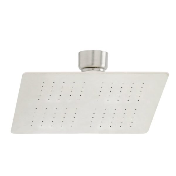 REGADERA CUADRADA PLANA DE 4  EN ACERO INOXIDABLE SATINADA