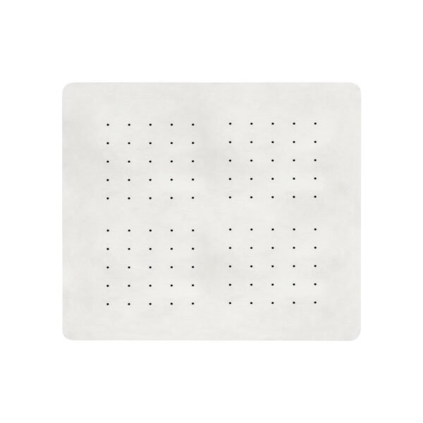 REGADERA CUADRADA PLANA DE 4  EN ACERO INOXIDABLE SATINADA