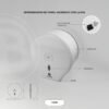YW151-1.jpg Dispensador de Papel Higienico en ABS con Llave