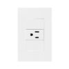 TOMACORRIENTE SENCILLO CON POLO A TIERRA (2P+T) 15A 110V-250V  COLOR BLANCO