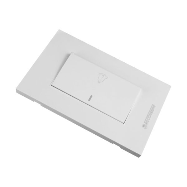 PULSADOR SENCILLO PARA TIMBRE 10A 110V-250V  COLOR BLANCO
