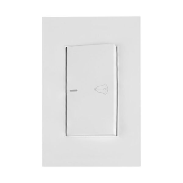 PULSADOR SENCILLO PARA TIMBRE 10A 110V-250V  COLOR BLANCO