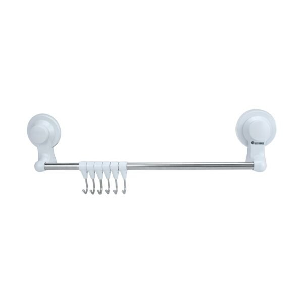 Toallero Barra con Ganchos Ventosa