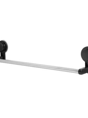 Repisa Organizadora-toallero con Ganchos Ventosa Color Negro