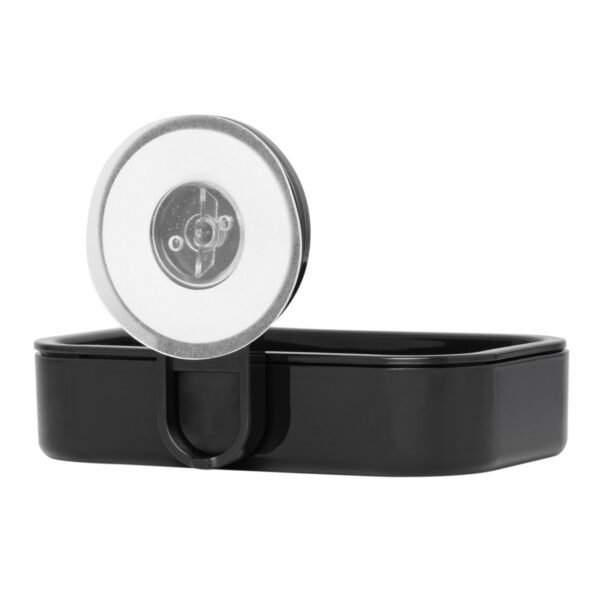 Jabonera Ventosa Color Negro