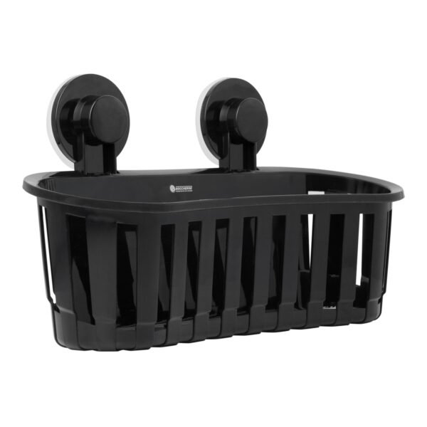 Organizador de Bano Sencillo Ventosa Color Negro
