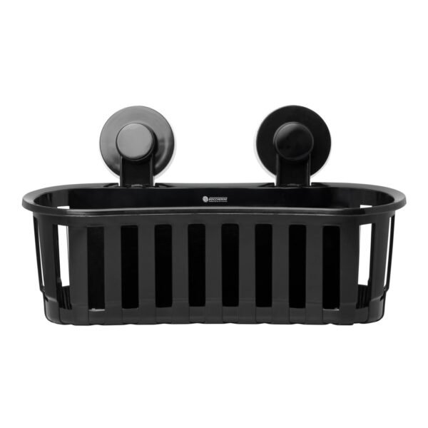 Organizador de Bano Sencillo Ventosa Color Negro