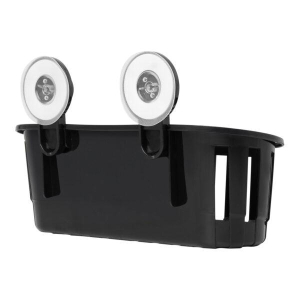 Organizador de Bano Sencillo Ventosa Color Negro