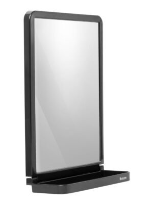 Espejo Rectangular Ventosa Color Negro