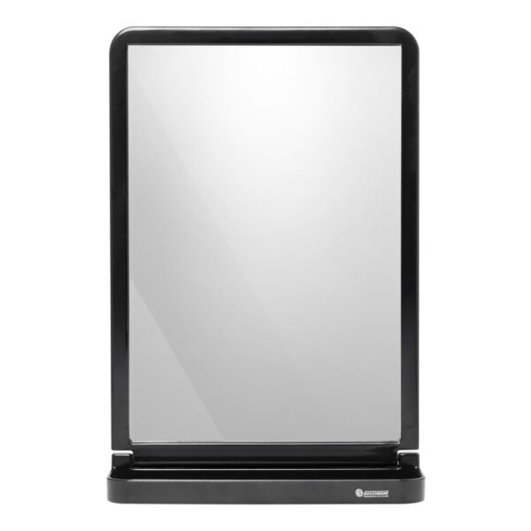 Espejo Rectangular Ventosa Color Negro