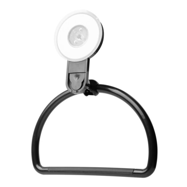 Toallero Semi-aro Ventosa Color Negro