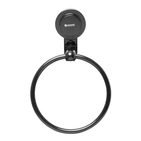 Toallero Aro Ventosa Color Negro