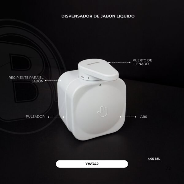Dispensador de Jabon Liqudo Ventosa 440 ML