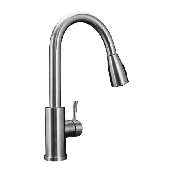 YW348-12_5 MEZCLADOR LAVAPLATOS EXTRAIBLE EN ACERO INOXIDABLE # 304 SATINADO