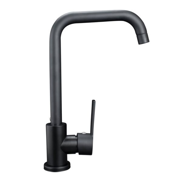 YW352-07_2 MEZCLADOR MONOCONTROL LAVAPLATOS EN ACERO INOXIDABLE # 201 COLOR NEGRO