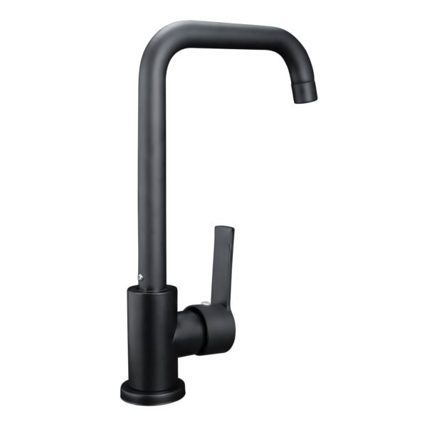 YW352-07_4 MEZCLADOR MONOCONTROL LAVAPLATOS EN ACERO INOXIDABLE # 201 COLOR NEGRO