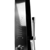Torre Ducha en Acero Inox #304 Negra con Manguera de 1.50mts 4 Funciones