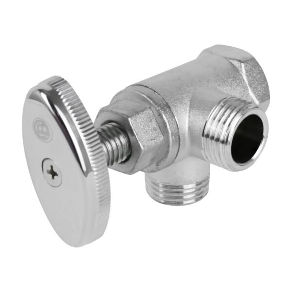 Registro Doble en Zinc de 1/2 x 1/2 x 1/2