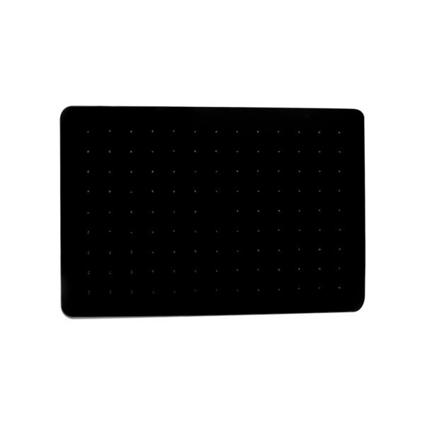 Regadera Rectangular Plastica Negra 25cmx17cm